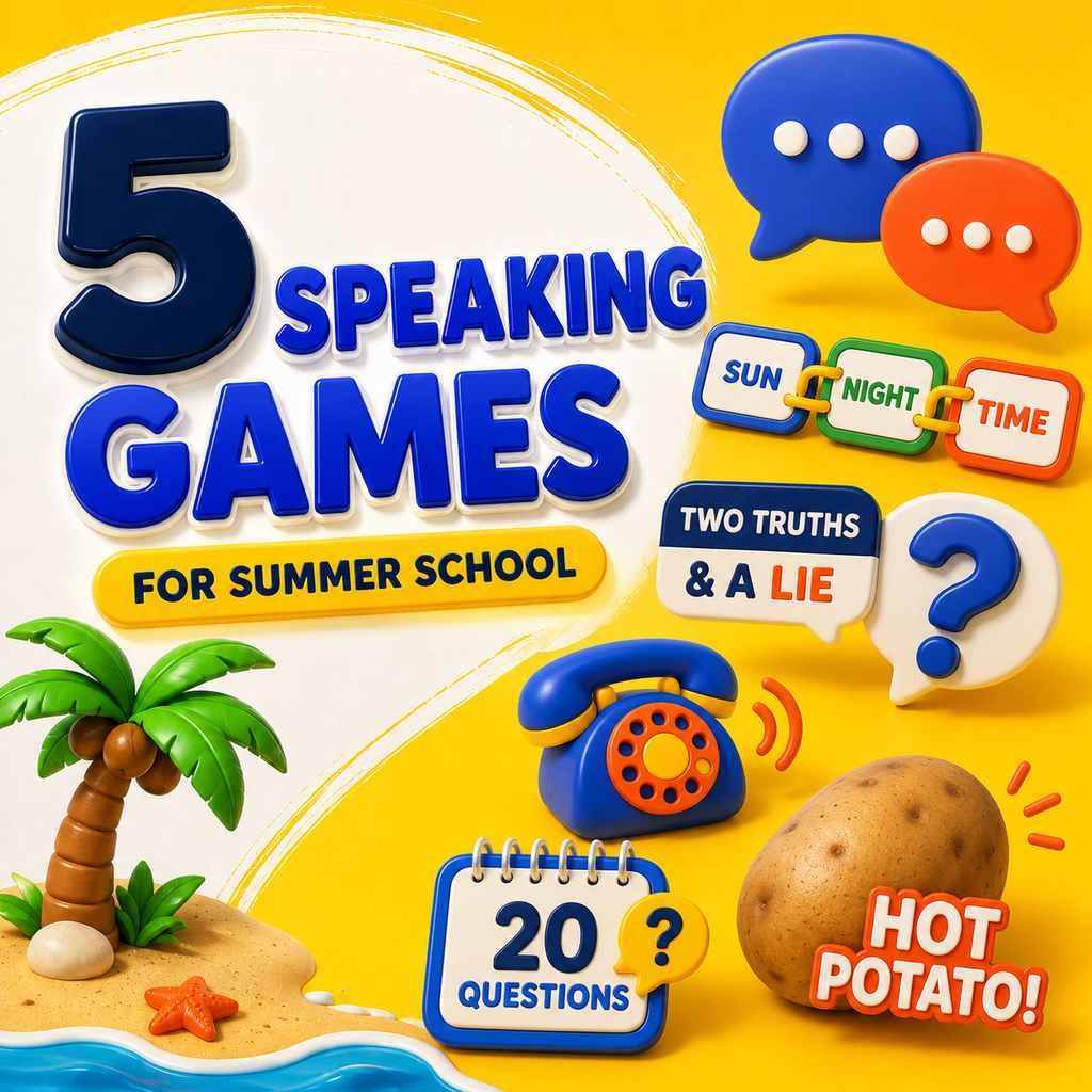 Summer Speaking Toolkit - 5 ESL Speaking Games & Activities