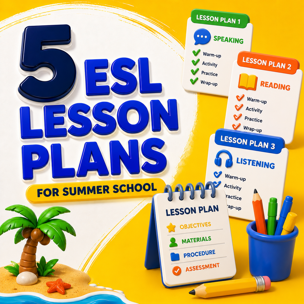 Summer Lesson Plans Toolkit- 5 Ready-to-Teach Lessons & Activities