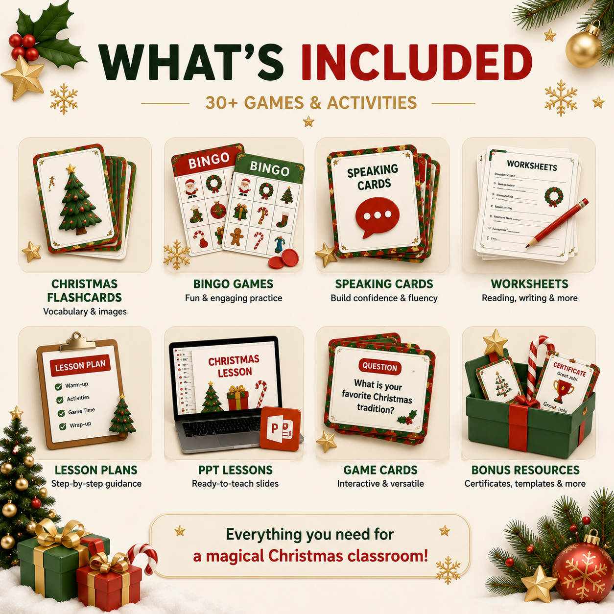 Christmas Mega Pack – All-in-One ESL Classroom Bundle