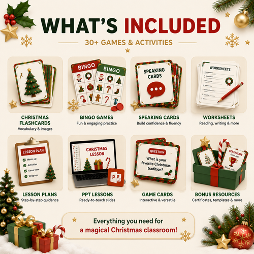 Christmas Mega Pack – All-in-One ESL Classroom Bundle