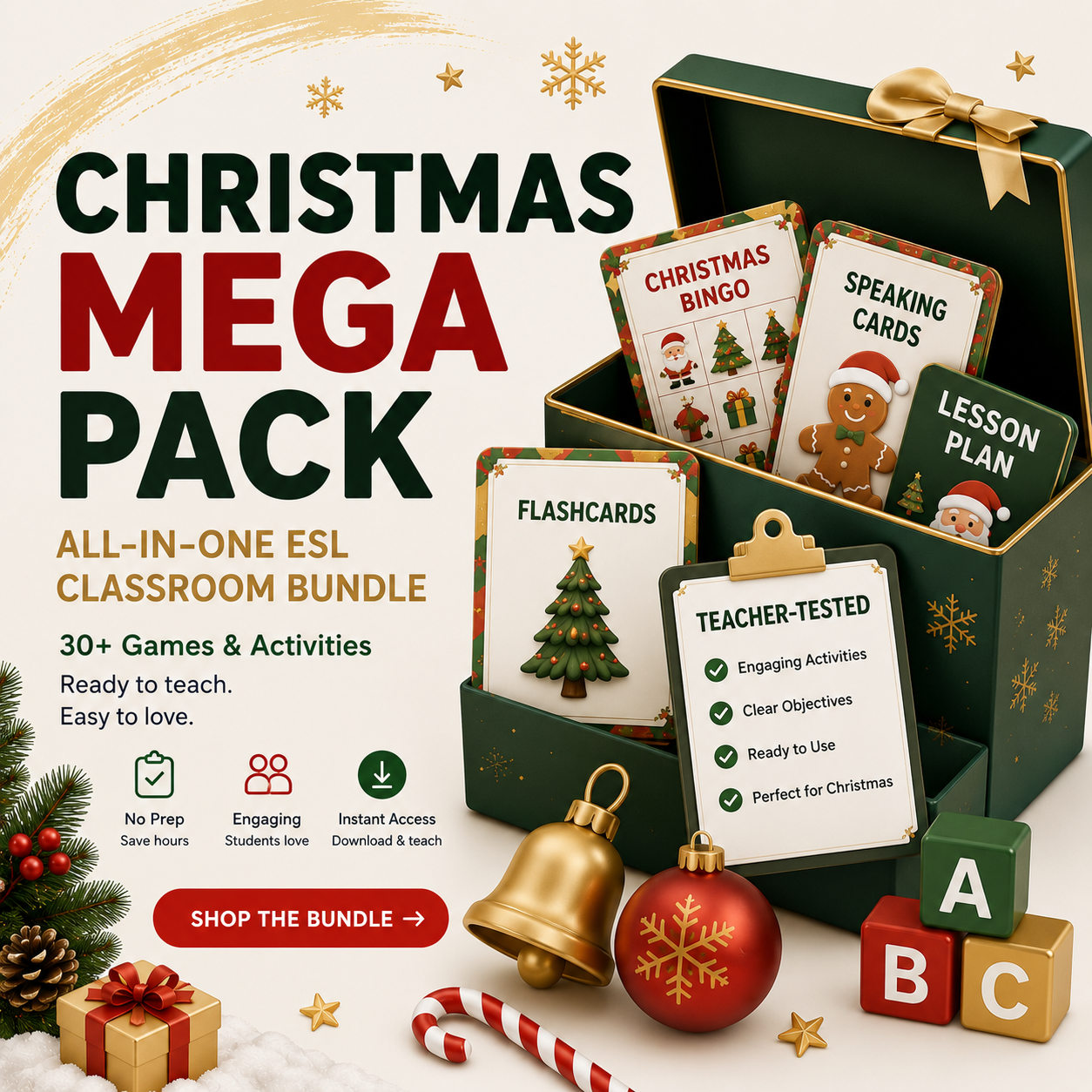 Christmas Mega Pack – All-in-One ESL Classroom Bundle